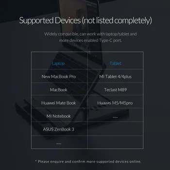 ORICO Laptop stand USB Tip-C 7 Kotov Nastavljiv Non-slip Namizni Prenosni Nosilec Za iPad Pro/iPad Zrak/iPad