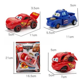 2018 Disney Pixar Cars 2 3 Strele McQueen Novih eksotičnih otrok dirkalnika fant Božično darilo modela avtomobila deformirana jajce igrača darilo