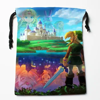 Nov Prihod Anime Legend of Zelda Vrvico Vrečke po Meri za Shranjevanje Natisnjeni Prejeli Vrečko Vrsto Vrečke za Shranjevanje Vrečk Velikosti 18X22cm