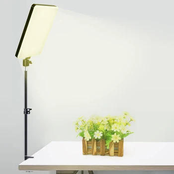Možnost zatemnitve 10palčni LED Video Luč Plošča z Monopod Vesa Fotografija Razsvetljava Za Live Stream Foto Studio Izpolnite Lučka