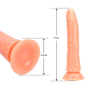 Kristalno Jelly Realne Ogromen Penis Sesalni Analni Dildo Sex Igrače za Žensko Trak, Na Mehki Silikonski 5 Barv za Odrasle Izdelki