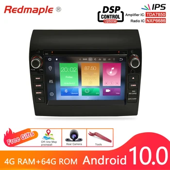 4G RAM-a, Android 10.0 avtoradio DVD Predvajalnik, GPS Multimedia Stereo Za Fiat Ducato 2008-Citroen Jumper, Peugeot Boxer Navigacijo