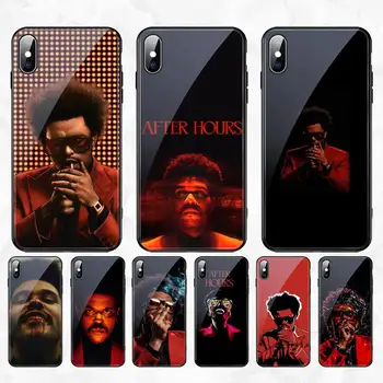 CUTEWANAN The Weeknd Po Urah DIY Luksuzni Telefon Primeru Kaljeno Steklo Za iPhone 11 XR Pro XS MAX 8 X 7 6S 6 Plus SE 2020 primeru
