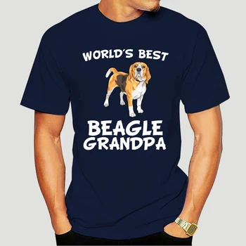 Najboljših svetovnih Beagle Dedek Lastnik Psa T-Shirt Darilo Smešno Tee Majica