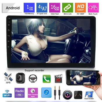10 INCH Android, GPS Navigacija Autoradio Večpredstavnostna DVD Predvajalnik Bluetooth Splošni Avtomobilski Elemente Obrniti Video Integriran