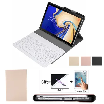 Tipkovnica Primeru Fudna za Samsung Galaxy Tab 10.1 2019 SM-T515 T510 T515 Tablet Magnetni Smart Bluetooth Tipkovnico Pokrov + Film