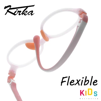 Kirka Optični Otrok Očala Okvirji TR90 Prilagodljiv Otroci Silikona Očala Baby Eyeglass Otroci Gume Očala Roza Unisex