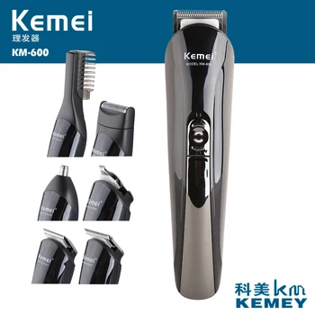 100-240V kemei 6 v 1 hair trimmer titana lase clipper električni brivnik brado brivnik za britje, stroj za rezanje moških nos brivnik