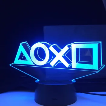 3D Akril LED Nočna Lučka Igralna Soba Desk Nastavitev Svetlosti Dekor na Mizi Spalnica nočno omarico Lučka otroška Soba Dekor