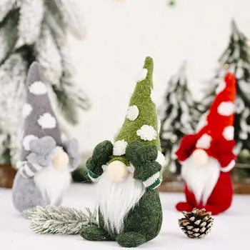 Snežinka Brezosebna Santa Claus Lutka Božič Namizni Dekor za Dom Vesel Božič Okraski Noel 2020 Novo Leto Darilo Navidad