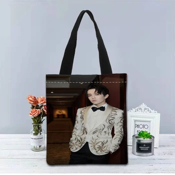 Novo po Meri Dimash natisnjeni Torbici platno tote vrečke za nakupovanje, potovanje Priložnostne Uporabna Torba torba ženske