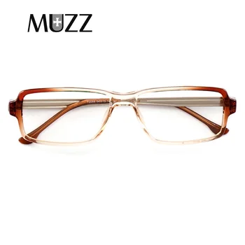 MUZZ TR90 Eye Glasses Okvir Moških Jasno Kratkovidnost blagovne Znamke Oblikovalec Kvadratnih Trendy Spektakel Okvir Mozaik Optičnih Očal Okvir Moški