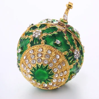 Kristalno Zeleno Cvet Dekor Zlitine Faberge Nakit Polje Ruske Pisanica Primeru
