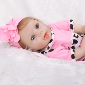 KEIUMI 22 Palčni Veren Živ Baby Doll Krpo Telo 55 cm Realne Princesa Dekle Prerojeni Baby Doll Otroci Otrok Darilo za Rojstni dan