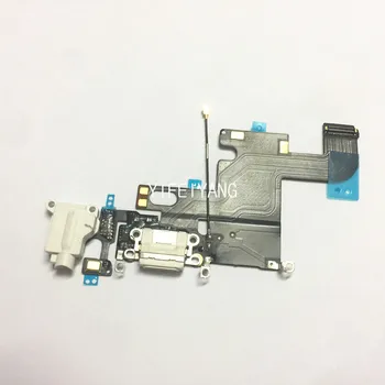 10pcs YIFEIYANG OEM NOV Polnilec za Polnjenje Vrata Dock Priključek USB Flex Kabel za Slušalke Priključek za Avdio Trak Za iPhone 6 6 G 4.7