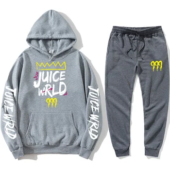 Športni obleko J UICEWrld hoodie majica + jogging hlače Sok wrld sok wrld juicewrld past rap rapy tomografija Sok Svetu