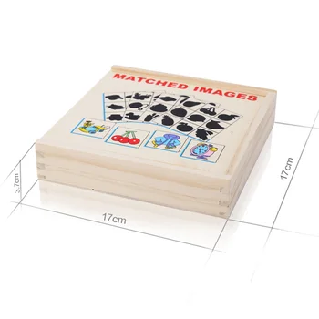 1set Montessori Materialov, Lesene Grafike Shadow Ujemanje Kartice Uganke, Učenje, Koncentracijo, Izobraževalne Igrače Za Otroke