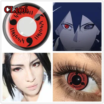 Naruto Kontaktne Leče Za Cosplay Oči Halloween Barve Priljubljena Sharingan Očala