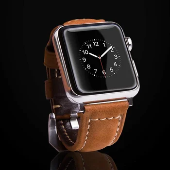 Trak Za Apple Watch Band44 mm 40 mm iWatch 42mm 38 mm Retro Usnje watchband bracele Apple watch series 3 4 5 JV 6 dodatna Oprema