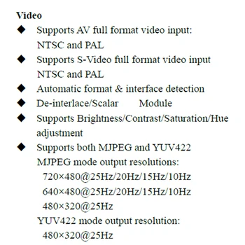 1PCS Analogni AV Video za Digitalno Kamero USB UVC Pridobitev Modul 5V CVBS, da USB Čip UVC Brezplačno Pogon Android Linux za FPV RC