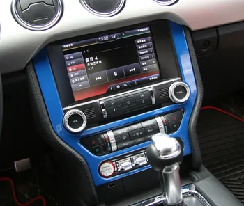 Sansour Avto Notranjosti, armaturna plošča Plošča Okvir GPS Navigacija Okrasni Pokrov Trim Nalepke Za Ford Mustang Up Avto Styling