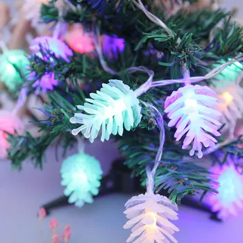 Baterijsko Bor Membrana Niz LED Luči Doma Christmas Tree Okraski Festoon Vila Lučka 30/40 led Party Night Light