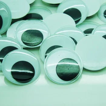 100 kozarcev 30 mm samolepilni Krog Wiggly Negotov Googly Plastično Lutko Oči Za Punčko Igrača/Album Ročno DIY Obrti