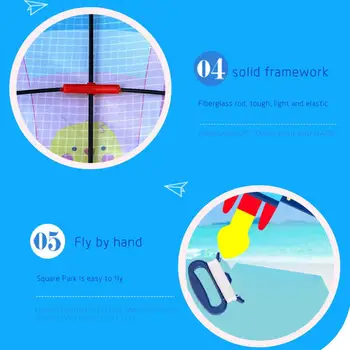 3D Cartoon Raketa Kite Komplet za Otroke Kite Skladu z Repom Kite na Prostem Zanimiva Igrača Kite Športih na Prostem Igrače, B2