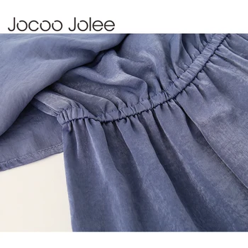 Jocoo Jolee Ženske Priložnostne Pridelkov-up igralne obleke Barva Elegantno Bodycon Jumpsuit Playsuit Romper Ženske Plaži Wearings 2018 Nova