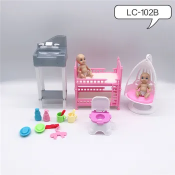2020 najnovejše modne Barbies Princesa lutka oprema otroška postelja spalnica členkastih otroci igrajo hiša igrače