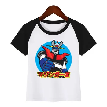 Otrok Nove CartoonJapan Strip Mazinger Z Risanka Tiskanja Poletje T-shirt Otroci Modnih Oblačil Majica s kratkimi rokavi za Otroke, Risanka T-shirt