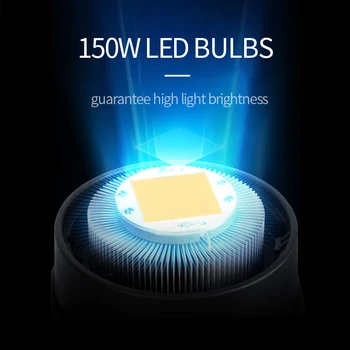 Triopo EX150W 150WS 5600K Bela Različica LCD LED Video Luč Neprekinjeno Bowens Gori Studio Svetlobe VS KA-150W