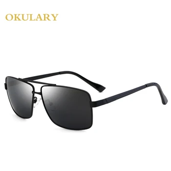 2021 Kovinski Okvir UV400 Vožnje Očala Za Moške Polarizirana sončna Očala Črna/Čaj Barve Z Box