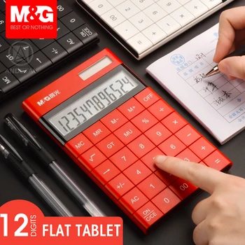 M&G 12-mestno Sodobne Kalkulator z Dvojno Močjo Andstal Barve Caculator Luštna Majhna Sončna Kalkulatorji Znanstvenih Calculater Šola izpit