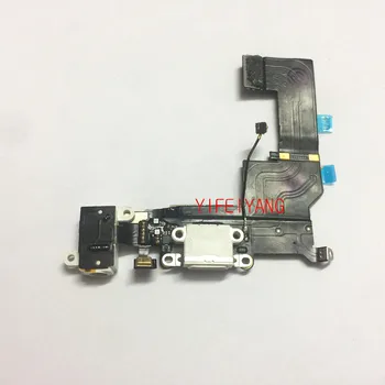 10pcs YIFEIYANG Original Polnilec za Polnjenje Vrata Dock Priključek USB Flex Kabel za Slušalke Priključek za Avdio Trak Za iPhone 5s