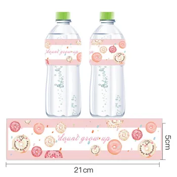 12pcs Krof Grow Up Steklenica za Vodo Nalepke Rojstni dan Praznično Dekoracijo Baby Tuš Dobave