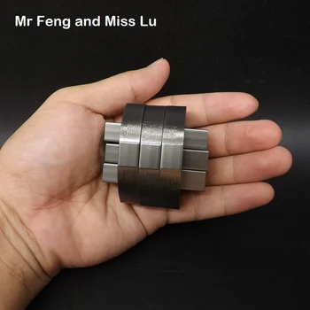 Siva Barva Zvonil In Zvonil Kong Ming Zakleni Zbirko Čistega Aluminija Zlitine CNC Proizvodnjo Modela Kovinski Puzzle Rešitev Pripomoček Igrača