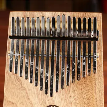 17 Tipke Kalimba Palec Klavir Mahagoni Masivnega Lesa, Barve K17GY C Ton Glasbeni Instrument Darilo Igrača za Začetnike