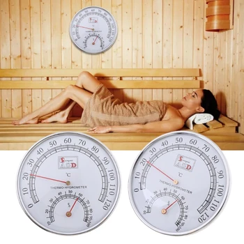 Savna Termometer Iz Nerjavečega Jekla Parna Savna Soba Termometer, Higrometer Kopeli In Savne Notranja Zunanja Uporablja
