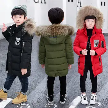 Otrok nositi debela navzdol plašč suknjič 2021 novo otrok debel zimski dolg odsek anti-sezona bombažno jakno bombaž jakna