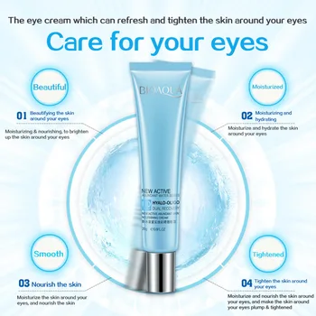 BIOAQUA Dviganje Učvrstitev Eye Cream Anti Aging Anti-Zabuhlost Fine Linije Vlažilne Odstranjevalec Temno Kroga za Lepotno Nego Obraza,