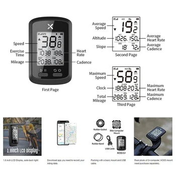 Vroče GPS Kolo Brezžični Kolesarski Računalnik merilnik Hitrosti Bluetooth prevožene poti za Cestno Kolo Gorsko Kolo X85