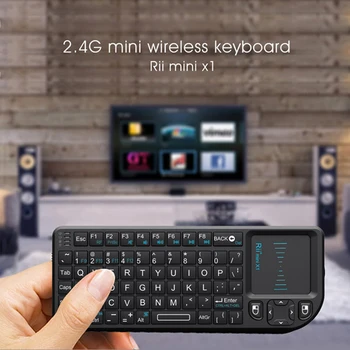 Original Rii Mini X1 Brezžično Tipkovnico 2.4 G Zraka, Miške, Tipkovnice, Ročni Touchpad gaming tipkovnica telefona smart tv box android