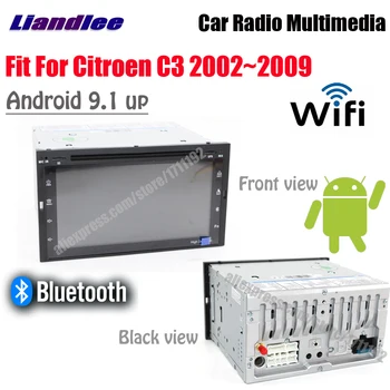 Za Citroen C3 2002~2009 Avto Android 9.1 Zaslon Ogledalo Povezavo Wifi, BT CarPlay GPS Navigacijo Zemljevida Kamera Medijev
