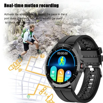 LIGE Pametno Gledati Moške smartwatch Športna Fitnes Watch Nepremočljiva Srčni utrip, Krvni Tlak Zaslon Android, iOS Reloj Inteligente