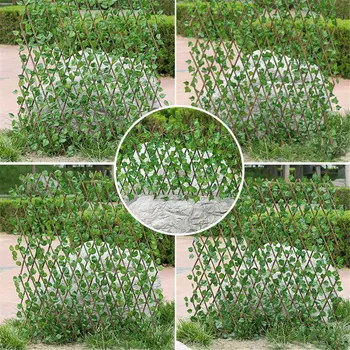 Umetni Vrtna Rastlina Ograje UV, Zaščiteni Zasebnost Zaslon na Prostem za Uporabo v Zaprtih prostorih Vrtno Ograjo Dvorišču Doma Dekor Zelenja Stene