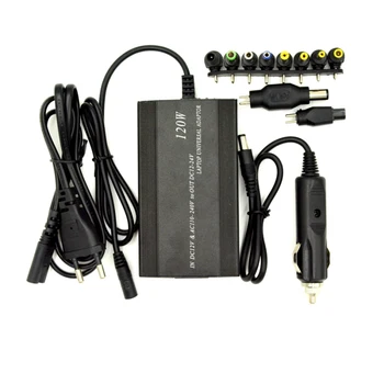 Excellway 120W 12-24V Nastavljiv Napajalni Adapter AC/DC Napajalnik 5V USB Port