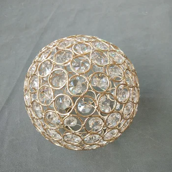 Sodobna Creative150mm zlata/srebrna kovinski žici neto lampshade z 14 mm crytal octagonal kroglice za namizne svetilke/svetilka obesek DIY