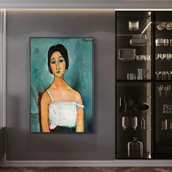 Amedeo Modigliani Christina Platna Slike Na Steni Umetnosti Plakatov In Fotografij Portret Ženska Art Slike Doma Dekor