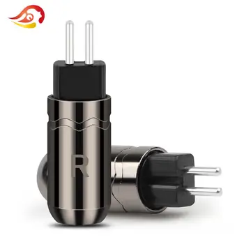 QYFANG Aluminij Zlitine Plug Audio Jack Rodij/Pozlačen Slušalke 0.78 mm Pin Žico Priključek za Napajalnik Za UM3X W4R UE18 Slušalke